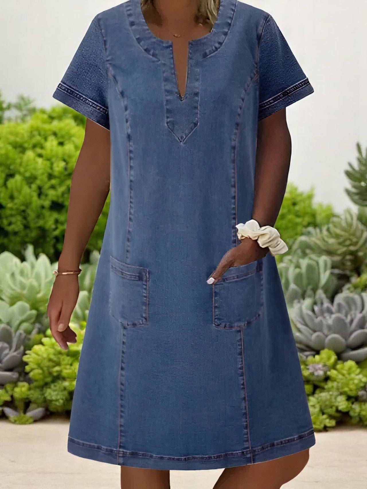 Margaret | Soft Denim Dress