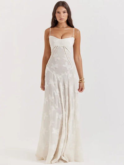 Seraphina | Backless Spaghetti Strap Maxi Dress