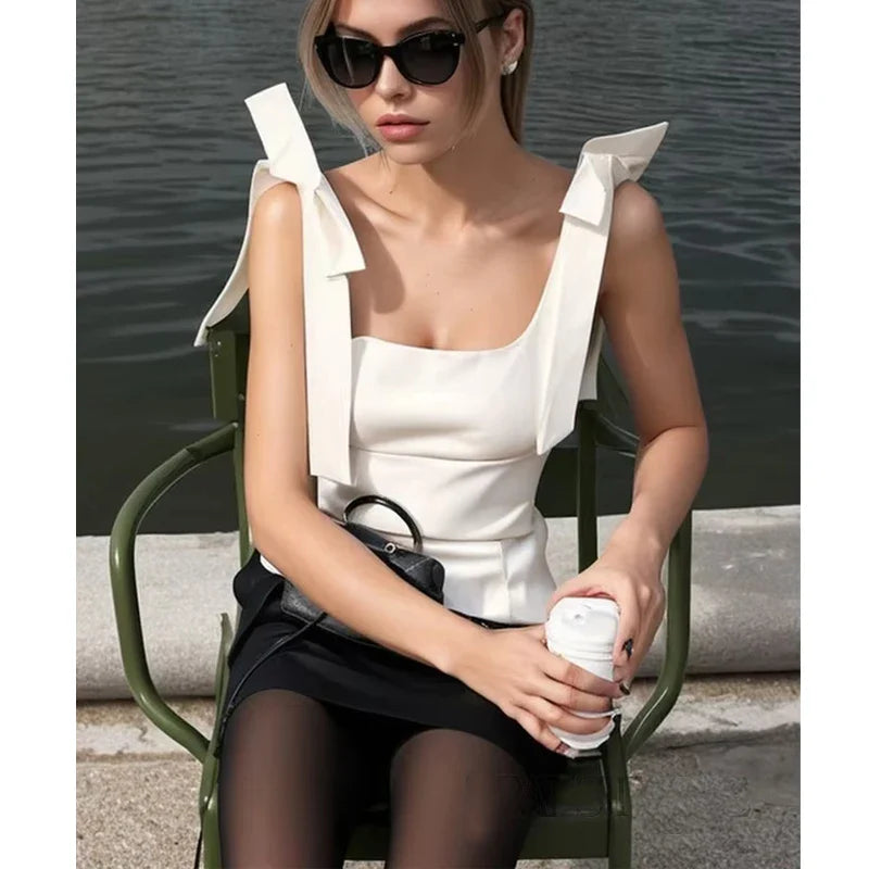 Aurora Structured Strap Top - 3 FOR THE PRICE OF 1