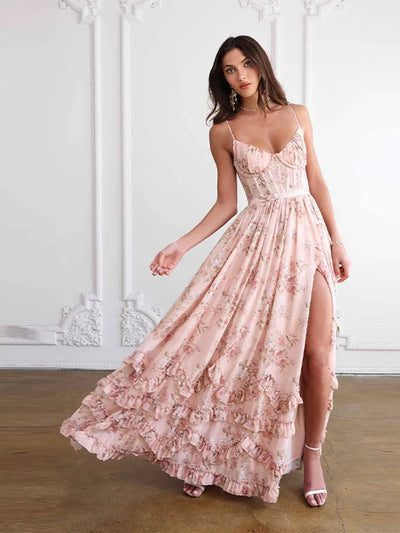 Melisara – Off-Shoulder Floral Print Dress