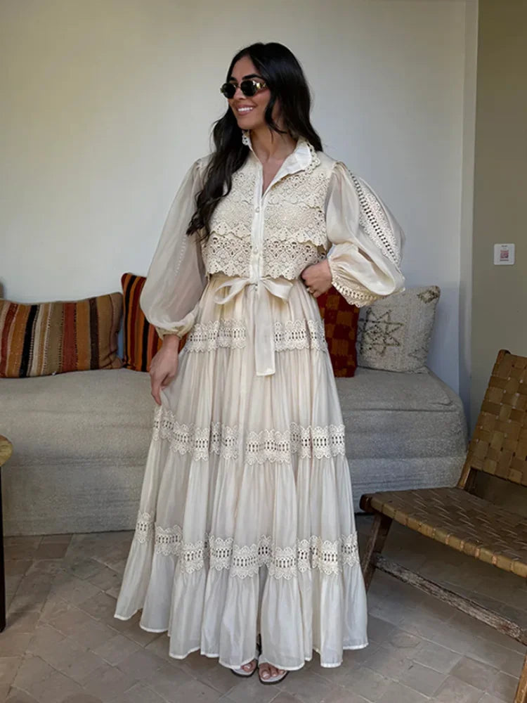 Elyra – Embroidered Boho Maxi Dress