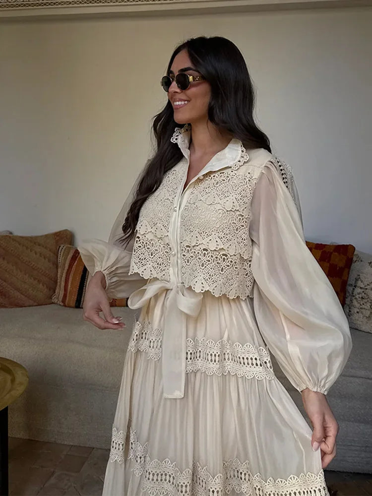 Elyra – Embroidered Boho Maxi Dress