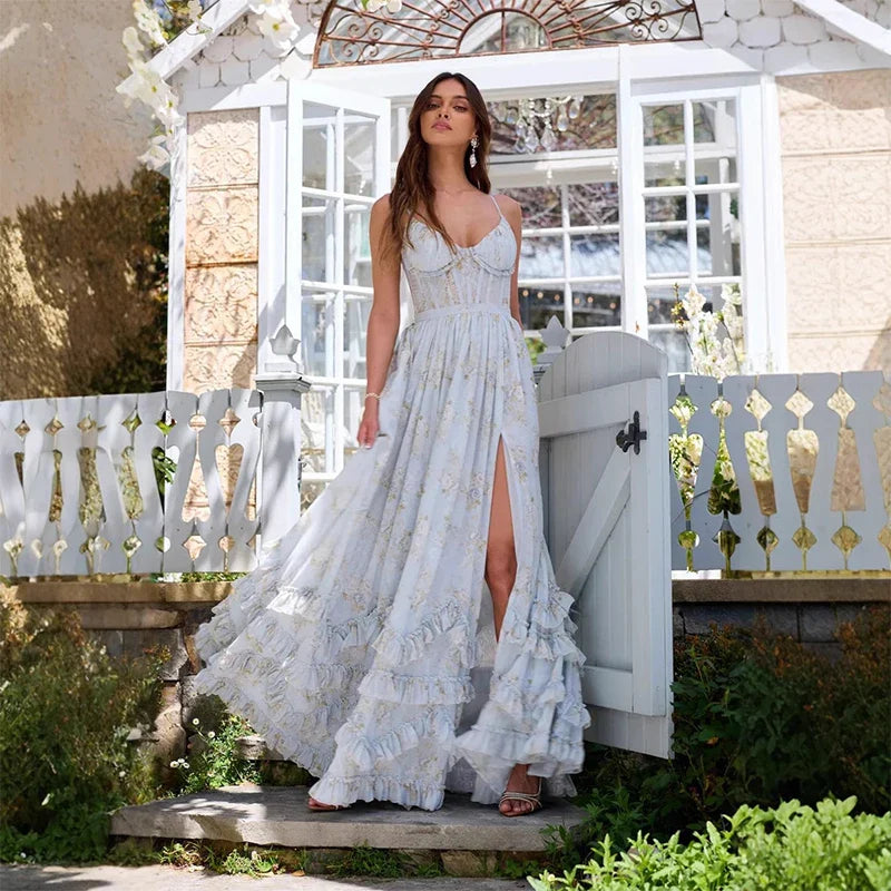 Melisara – Off-Shoulder Floral Print Dress