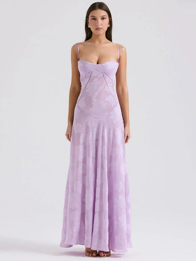 Seraphina | Backless Spaghetti Strap Maxi Dress