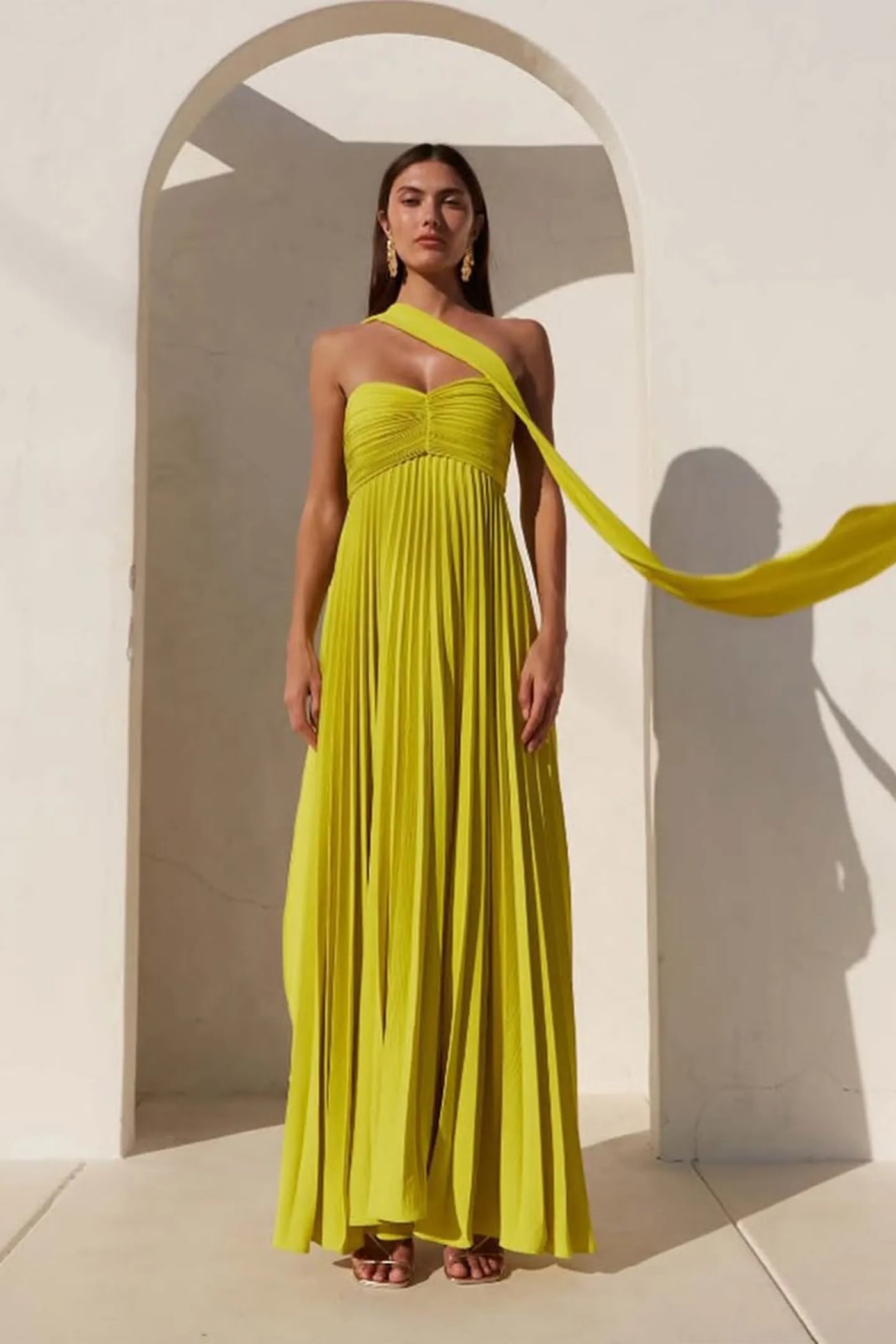IsavelleSoirée – Strapless Pleated Maxi Dress
