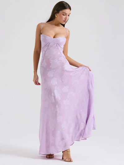 Seraphina | Backless Spaghetti Strap Maxi Dress