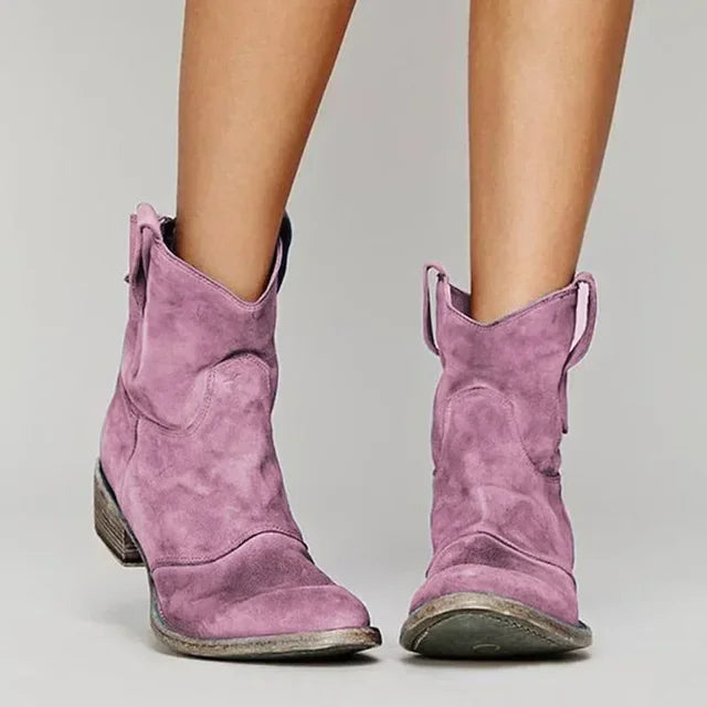 Destiny™ | Vintage Cowboy Ankle Boots