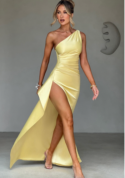 Amara | Elegant Long Satin Dress