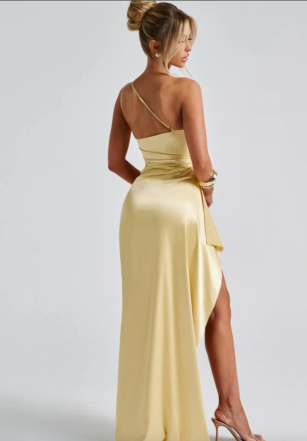 Amara | Elegant Long Satin Dress