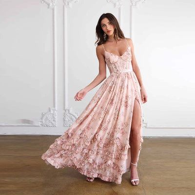 Melisara – Off-Shoulder Floral Print Dress