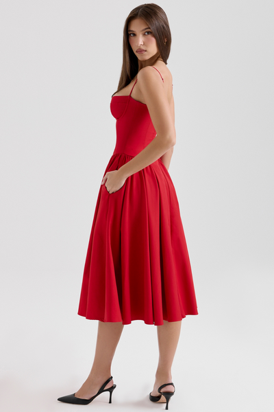 Maissa - Elegant Sleevelss Midi Dress