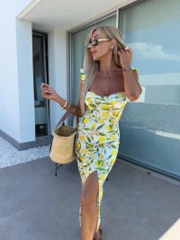 Juliet | Midi Dress with Side Slit