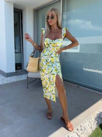 Juliet | Midi Dress with Side Slit