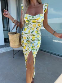 Juliet | Midi Dress with Side Slit