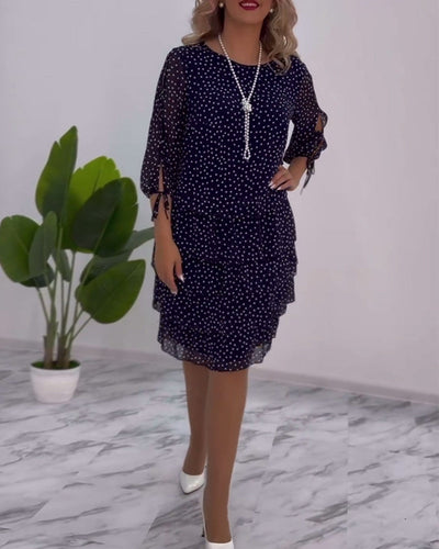 Flaire | Layered Polka Dot Dress