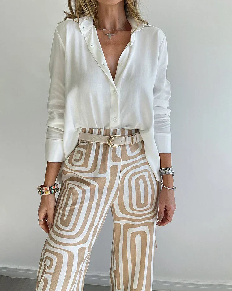 Olivia I 2 Piece Set Pattern Pants