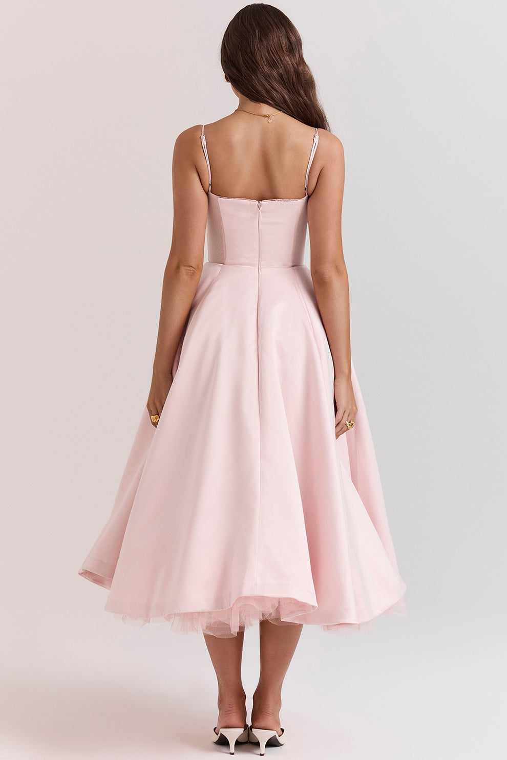 Arestina - Fashionable Tulle Midi Dress