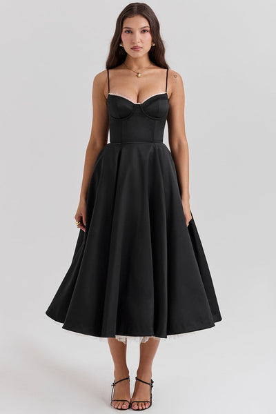 Arestina - Fashionable Tulle Midi Dress