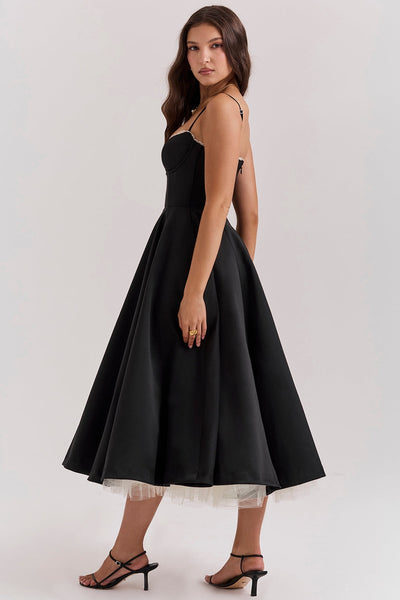 Zarelle – Tulle Elegance Midi Dress
