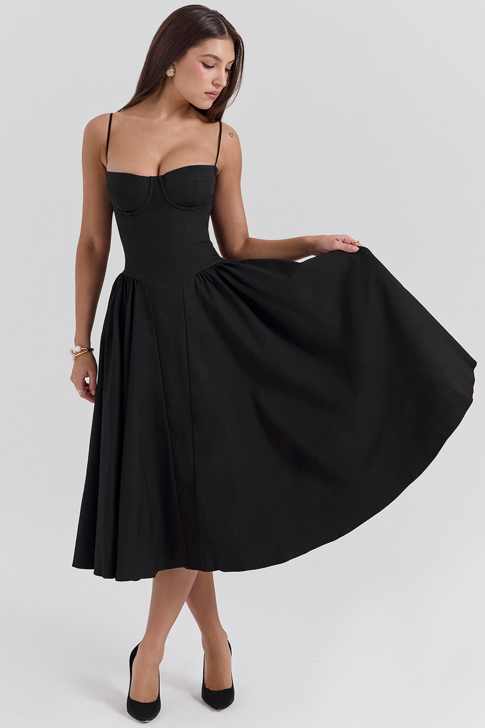 Maissa - Elegant Sleevelss Midi Dress
