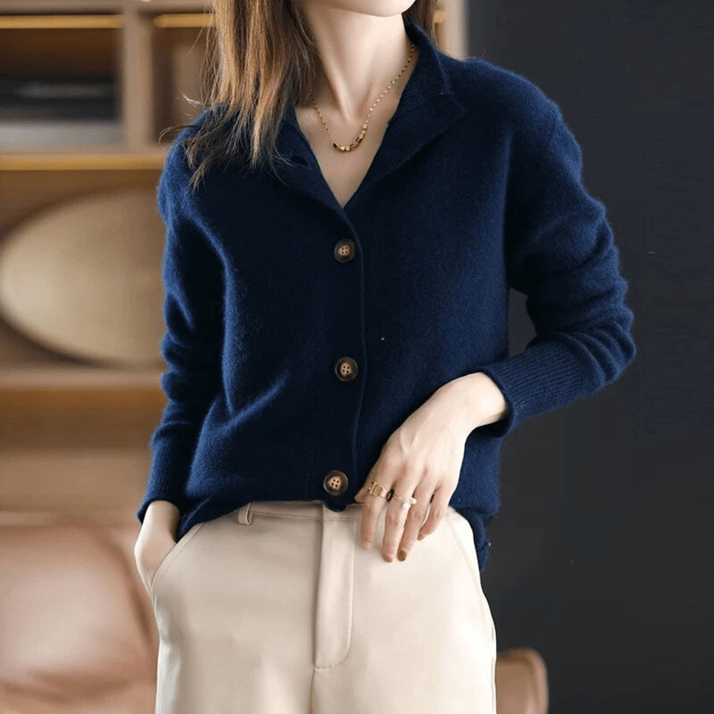 Molly | Cashmere Knitted Cardigan