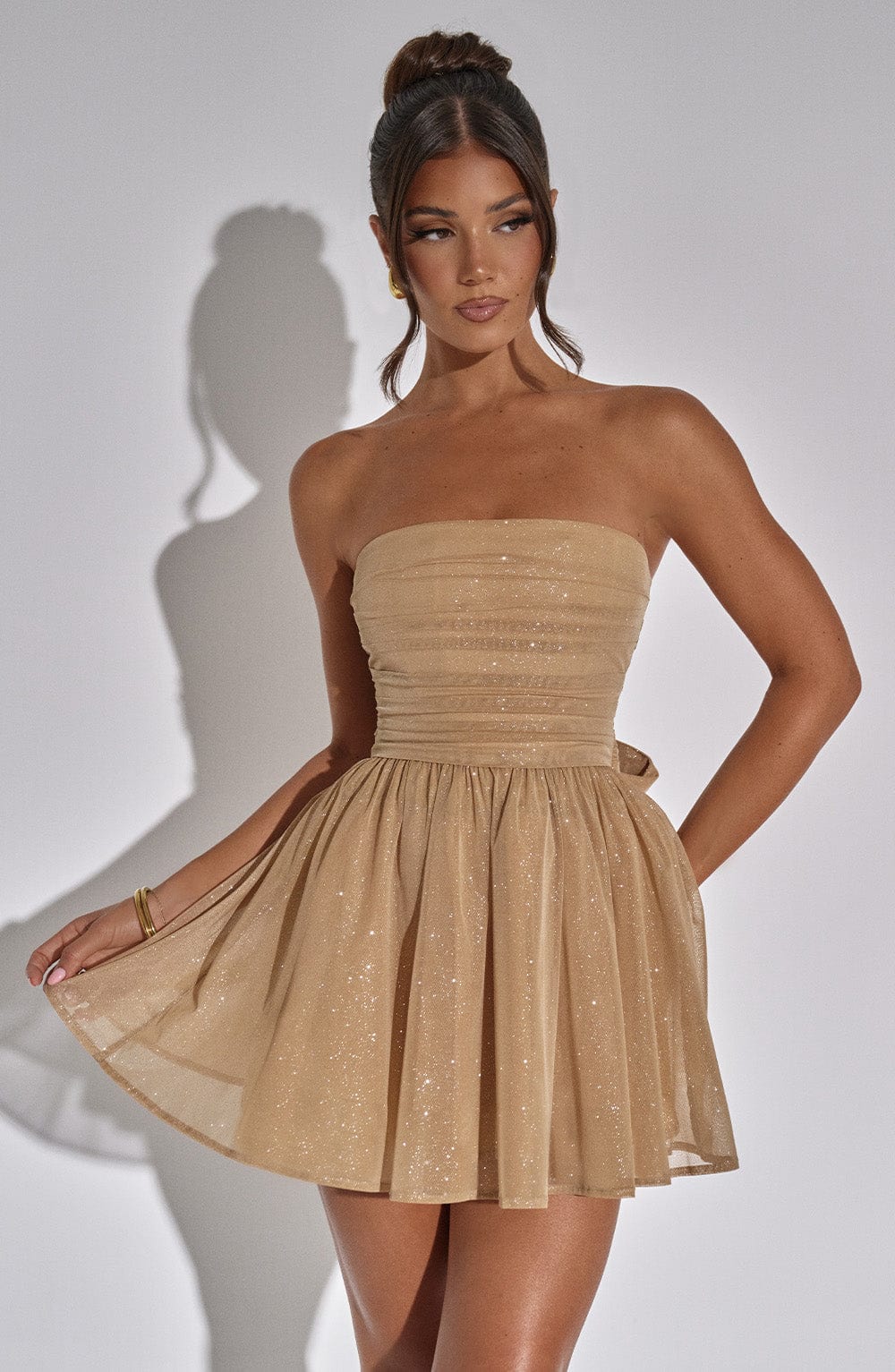 Ariana | STRAPLESS BOW DRESS
