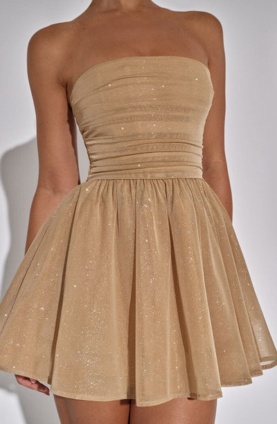 Ariana | STRAPLESS BOW DRESS