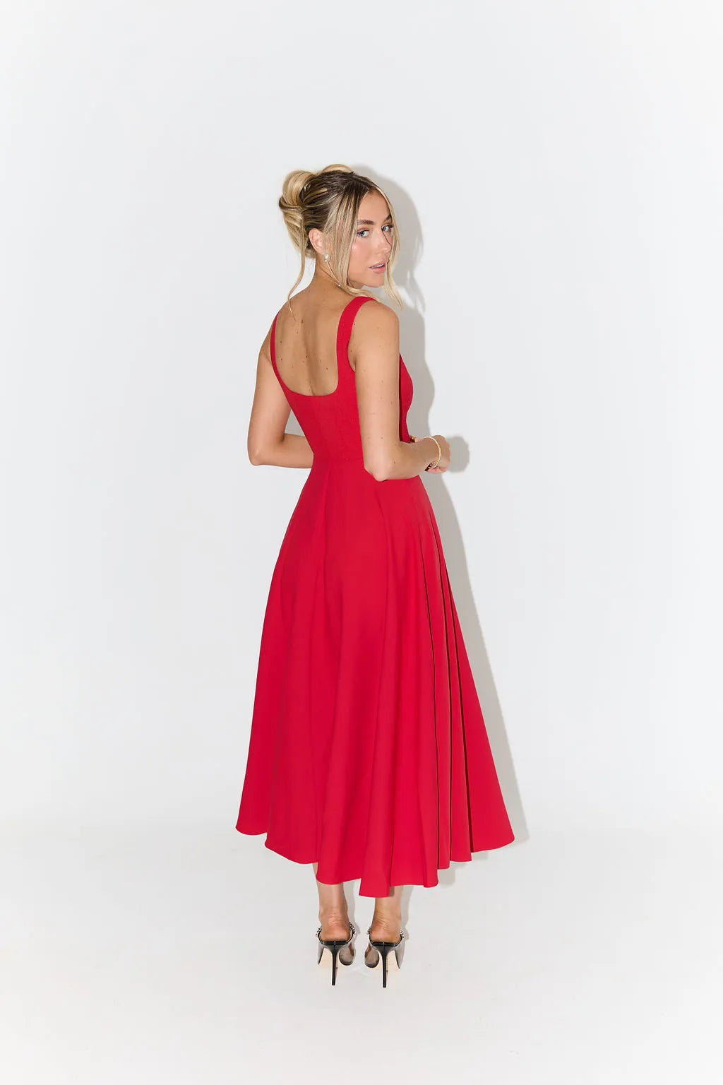YARA-BELLE | HIGH-WAISTED MIDI DRESS