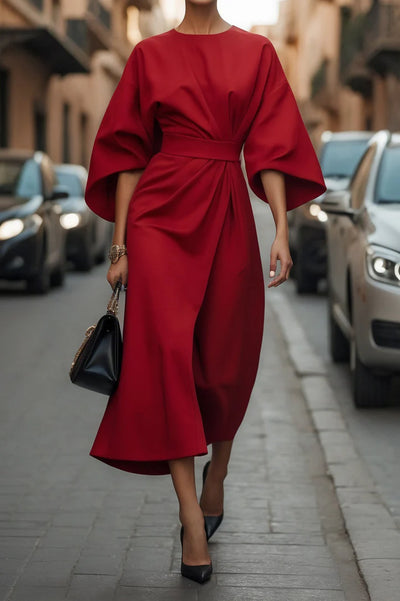 Valencia – Shiny Satin Long Dress