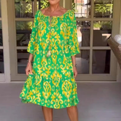 Élodie – Elegant Loose Fit Midi Dress