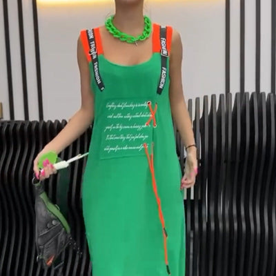 ÉlinaPrint – Women’s Sleeveless Printed Casual Dress