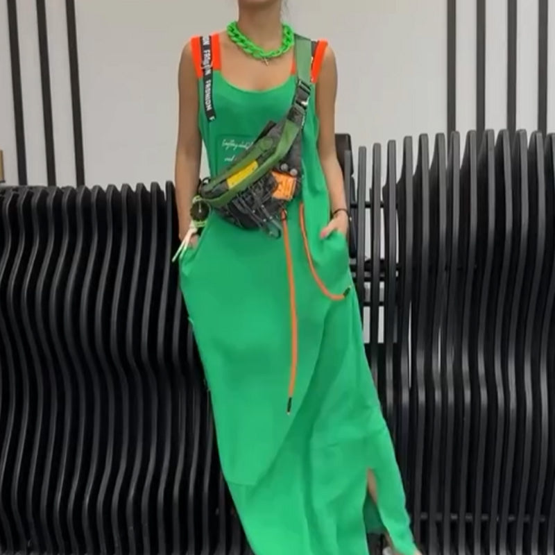 ÉlinaPrint – Women’s Sleeveless Printed Casual Dress