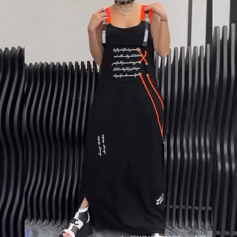 ÉlinaPrint – Women’s Sleeveless Printed Casual Dress